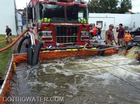 Patterson Engine 22-2-4 (2250 gpm)  with triple suctions supporting a 1300 gpm flow and five transfer devices.