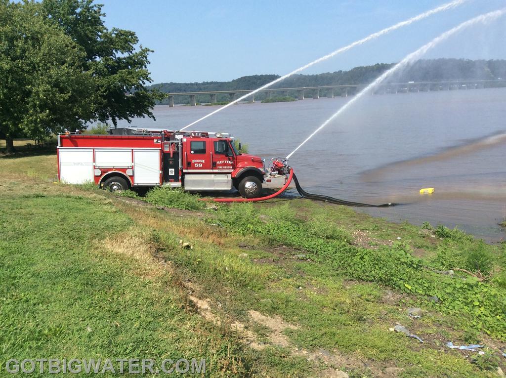 Refton Engine 59 drafts from the Susquehanna River and supplies a tanker loading station.