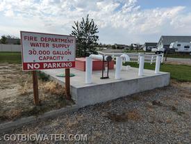 Fire protection water for a residential subdivision.