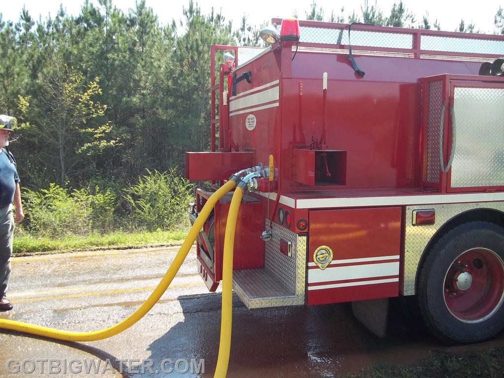 Nice working height for these twin fills that are equipped with Fireman Friends valves.