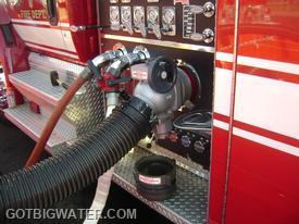 Having the inlet side of the control valve outfitted with 6" NH male thread allows for the quick attachment of traditional suction hose for  drafting...should the FD choose to use the valve as a suction inlet control valve during drafting operations. 