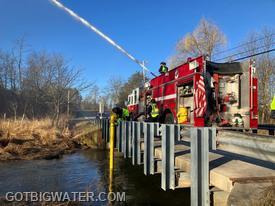 Engine/Tanker 54 (1500 gpm) pumping 1089 gpm during the flow test.