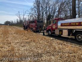 The crews practiced the Dorchester County SOP regarding the first-arriving engine and the first-arriving tanker. The East New Market tanker operated as the "Attack Tanker" and supported attack engine operations.