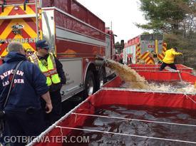 Crews operate a three-dump tank operation that eventually was reduced to two dump tanks for more efficiency.