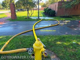 Know where the water is going to go before you flow that fire hydrant.